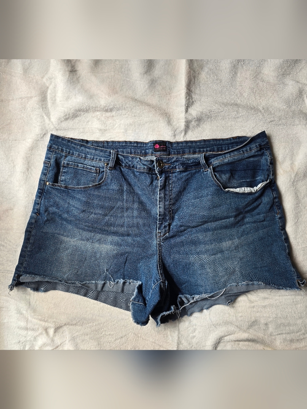 dh By dollhouse - Women's Dark Blue Denim Cutoff Shorts Plus Size 24